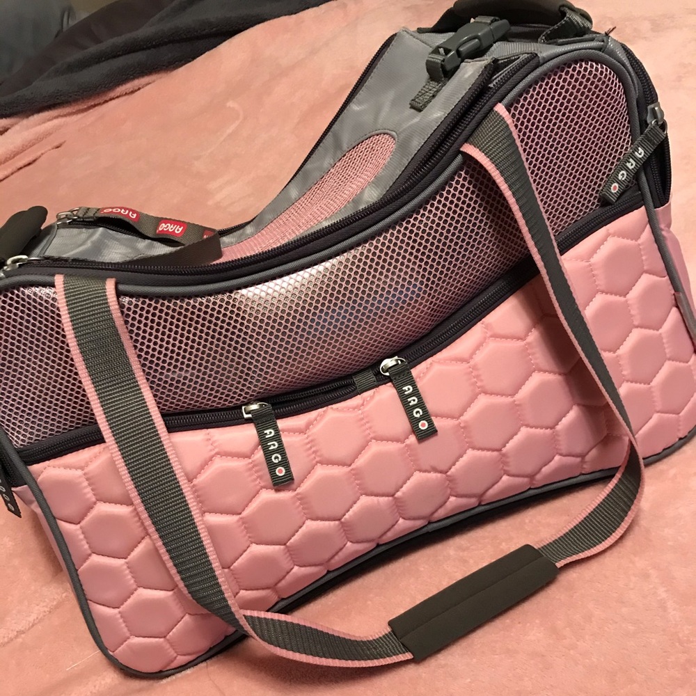 Pink dog carrier!!